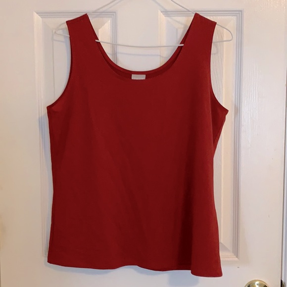 Nylon spandex blend cami maroon top - Picture 1 of 2